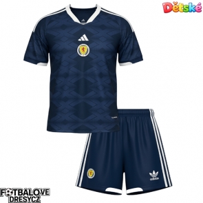 Skotsko Dětské Domácí dres komplet MS 2026 Krátký Rukáv (+ trenýrky)